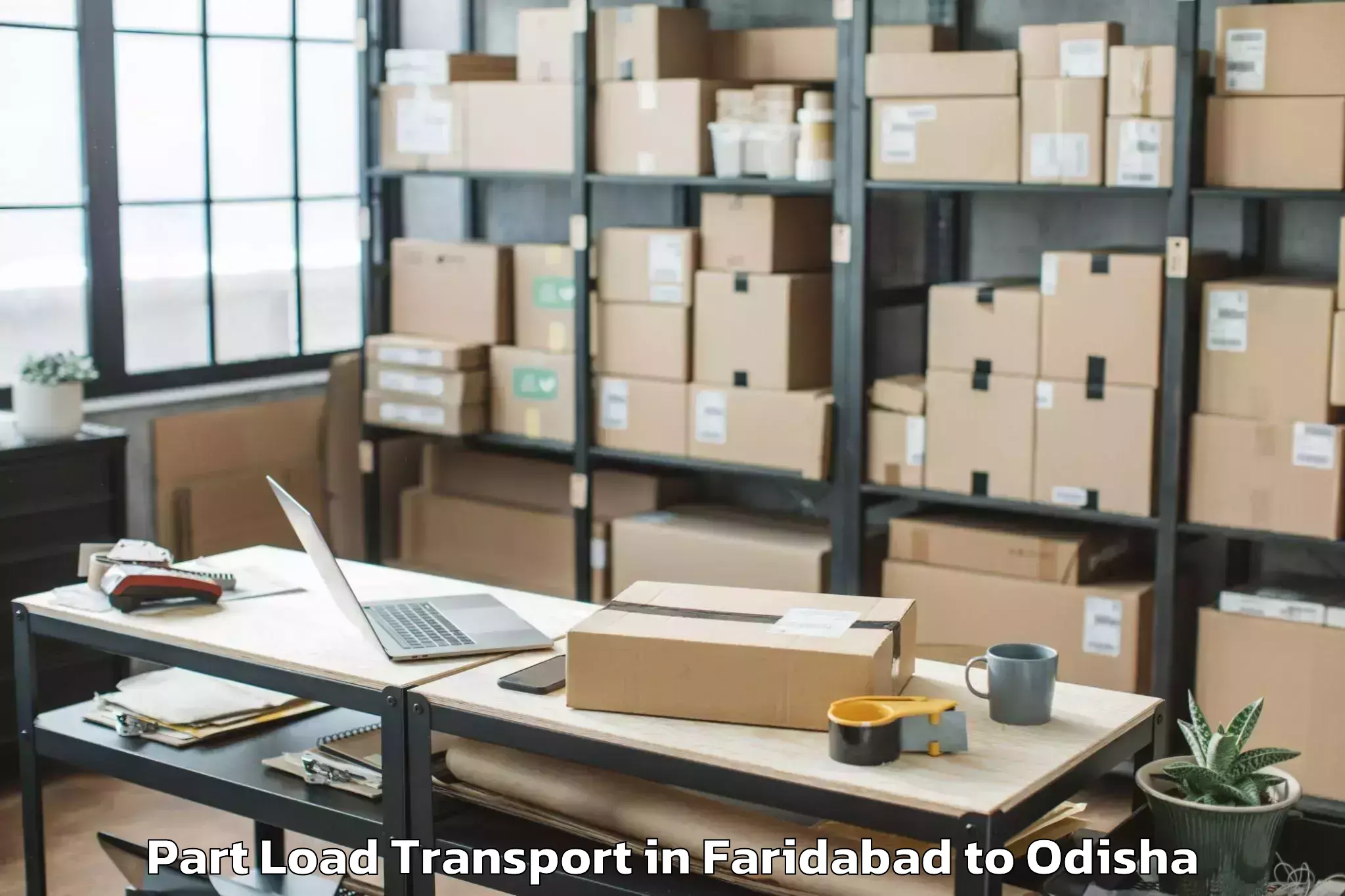 Top Faridabad to Similiguda Part Load Transport Available